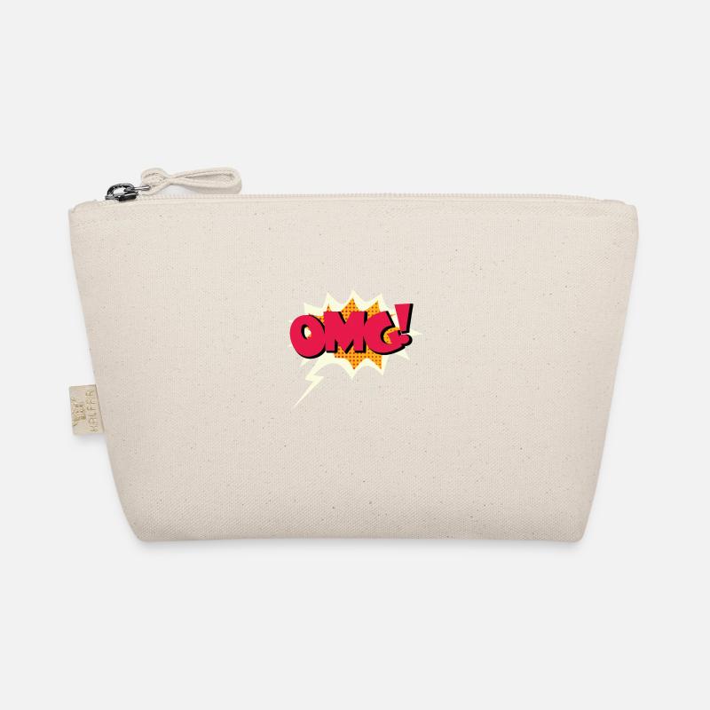 omg comic lettering Organic Pouch