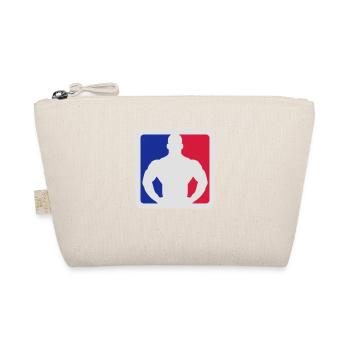 Bodybuilder Sport Logo Design - Organic Pouch - nature - Front