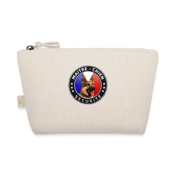 Ecusson rond noir Maitre-Chien Berger allemand - Trousse biologique - nature - Devant
