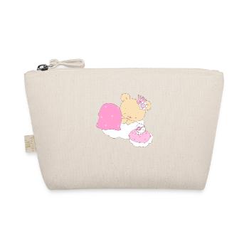 Bear princess sleeping on cloud - Organic Pouch - nature - Front