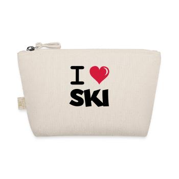 i_love_ski - Bio-Täschchen - Natur - Vorne