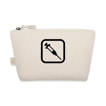 Syringe logo - Organic Pouch - nature - Front