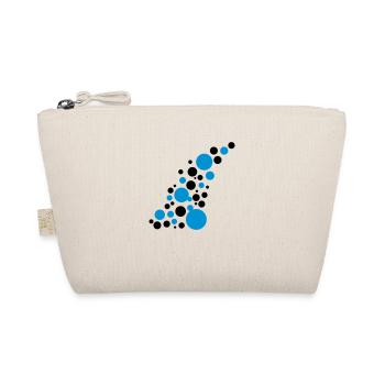 Circle points pattern design - Organic Pouch - nature - Front