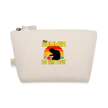 Cats summer funny suitcase kitten gift - Organic Pouch - nature - Front