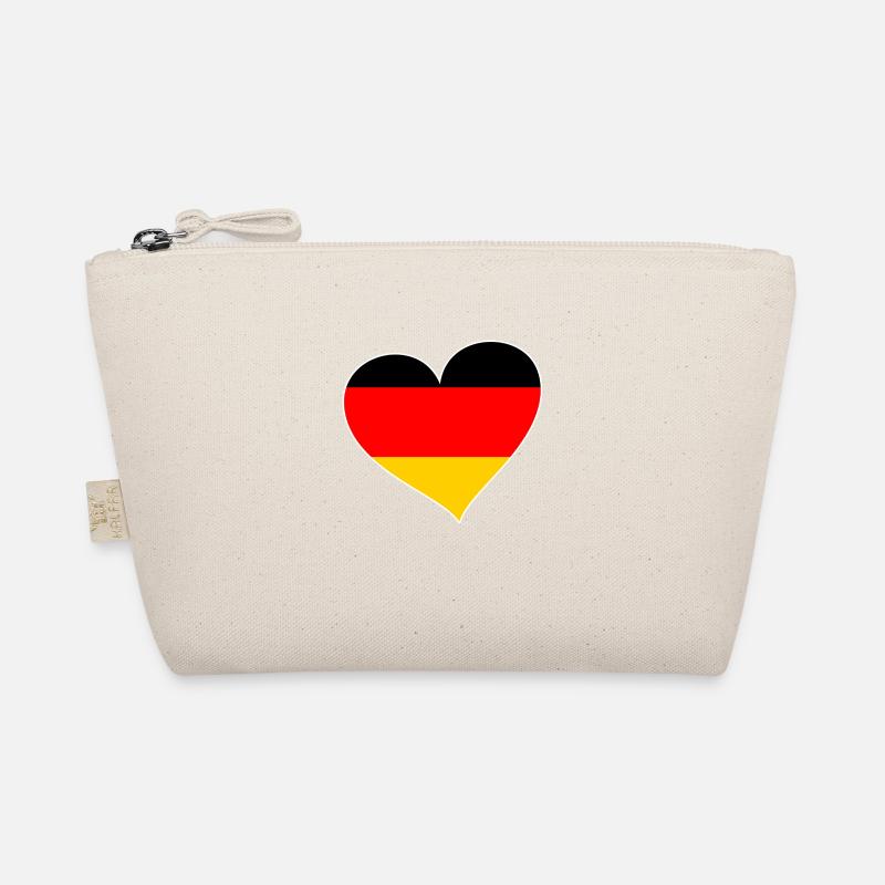 Deutschland Herz - Bio-Täschchen - Natur