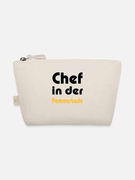 Chef in der Pommesbude - Bio-Täschchen - Natur - Vorne