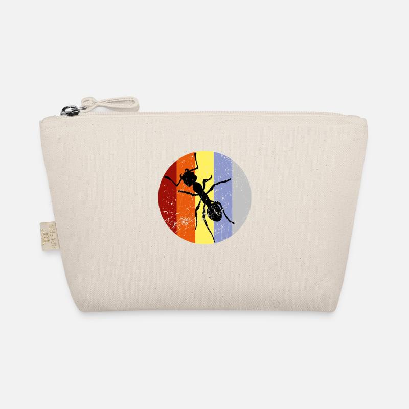 Retro Ameise - Bio-Täschchen - Natur