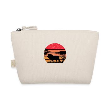 King of the jungle lion's gift - Organic Pouch - nature - Front