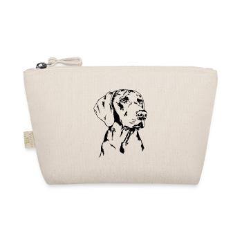 WEIMARANER Portrait Wilsigns hunting dog portrait - Organic Pouch - nature - Front