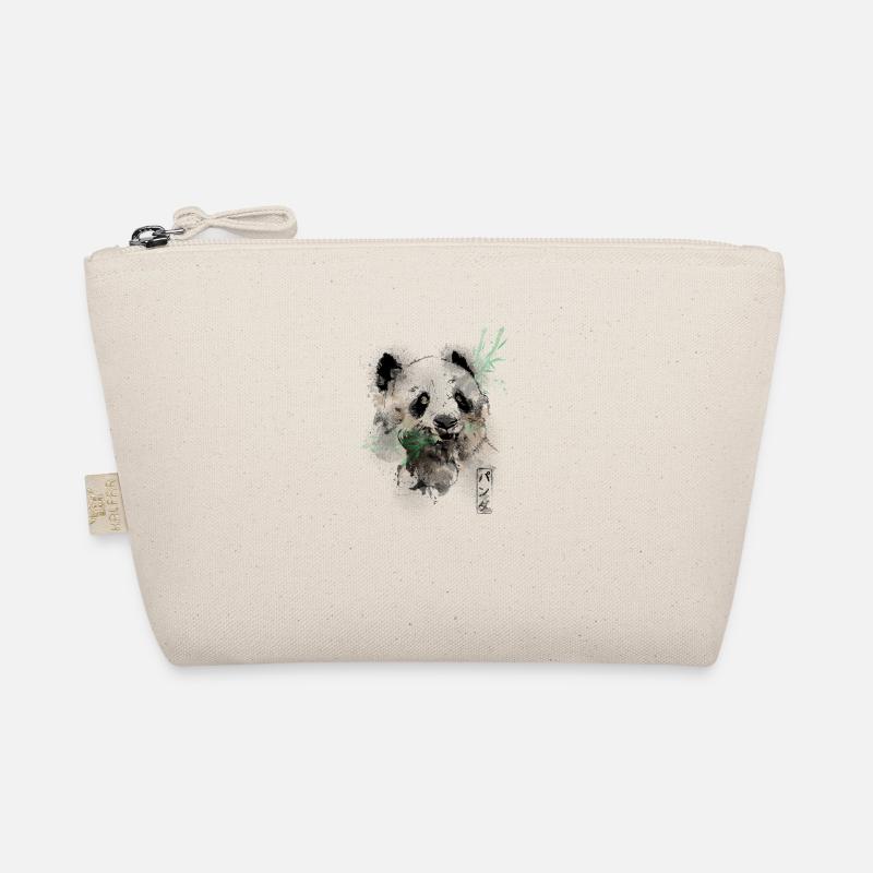 Watercolor Panda Bear Trousse biologique
