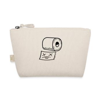 funny dead face torn off toilets pap - Organic Pouch - nature - Front
