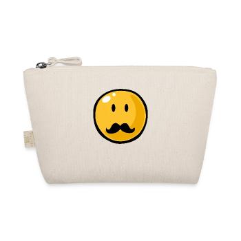 Smiley Mustache - Trousse biologique - nature - Devant
