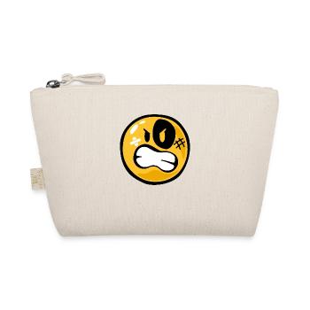 Smiley anger - Organic Pouch - nature - Front