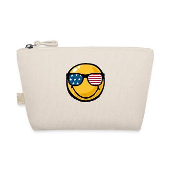 Smiley usa flag glasses - Trousse biologique - nature - Devant