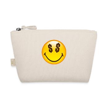 Smiley Dollar Signs - Organic Pouch - nature - Front