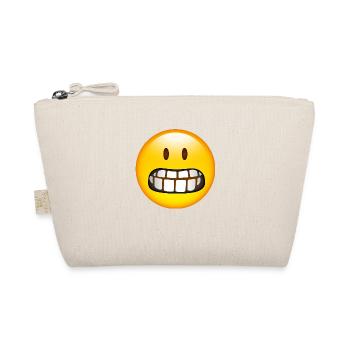 Smiley Glossy Fear - Bio-Täschchen - Natur - Vorne