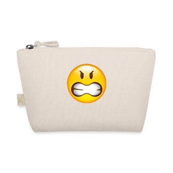 Smiley Glossy Anger - Bio-Täschchen - Natur - Vorne