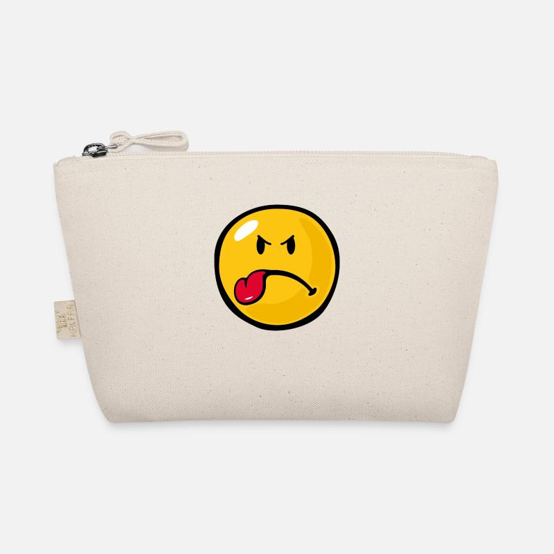 Smiley Anger Sour - Bio-Täschchen - Natur