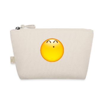 Smiley Glossy Happy Whistle - Organic Pouch - nature - Front