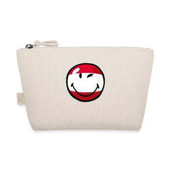 Smiley Flag Austria - Bio-Täschchen - Natur - Vorne