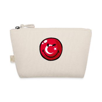 Smiley Flag Turkey - Bio-Täschchen - Natur - Vorne