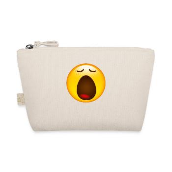 Smiley Glossy Yawning - Organic Pouch - nature - Front