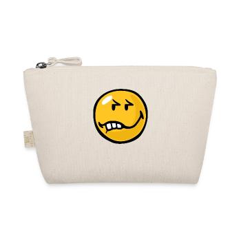 Smiley Anger Exasperation - Bio-Täschchen - Natur - Vorne
