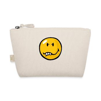 Smiley Anger Vexed - Bio-Täschchen - Natur - Vorne
