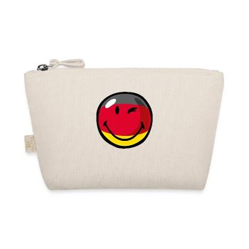 Smiley Flag Germany - Bio-Täschchen - Natur - Vorne