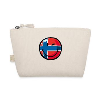 Smiley Flag Norway - Bio-Täschchen - Natur - Vorne