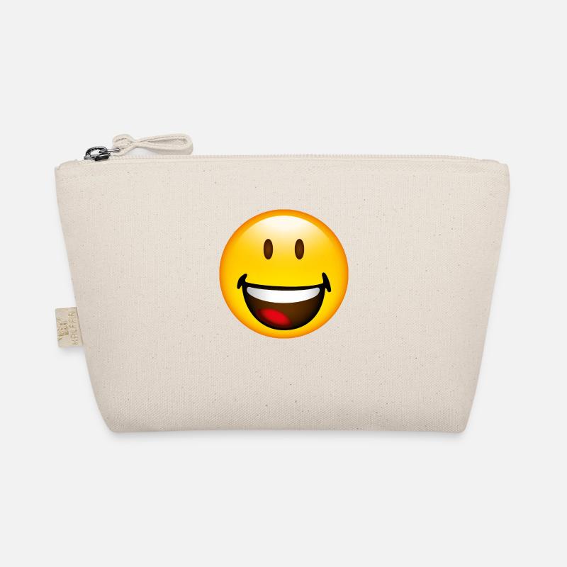 Smiley Laugh - Bio-Täschchen - Natur