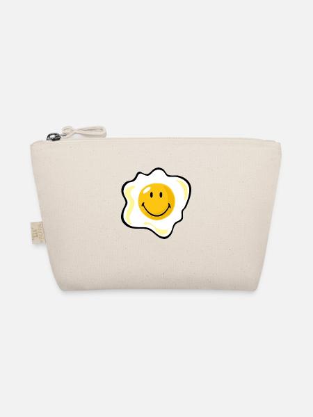Smiley Fried Egg - Bio-Täschchen - Natur