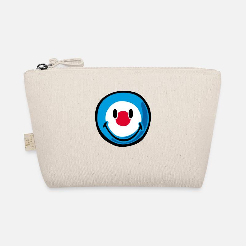 Smiley Target - Organic Pouch - nature