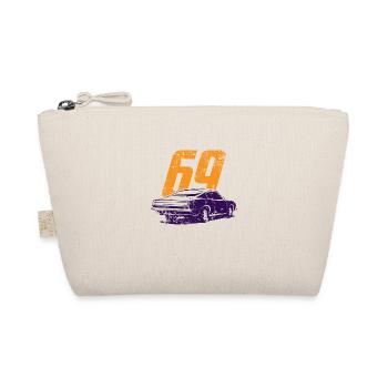 Retro Vintage Car Auto 1969 Geschenk - Bio-Täschchen - Natur - Vorne