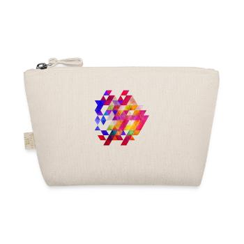 Motif géométrique (triangles) 02 - Trousse biologique - nature - Devant