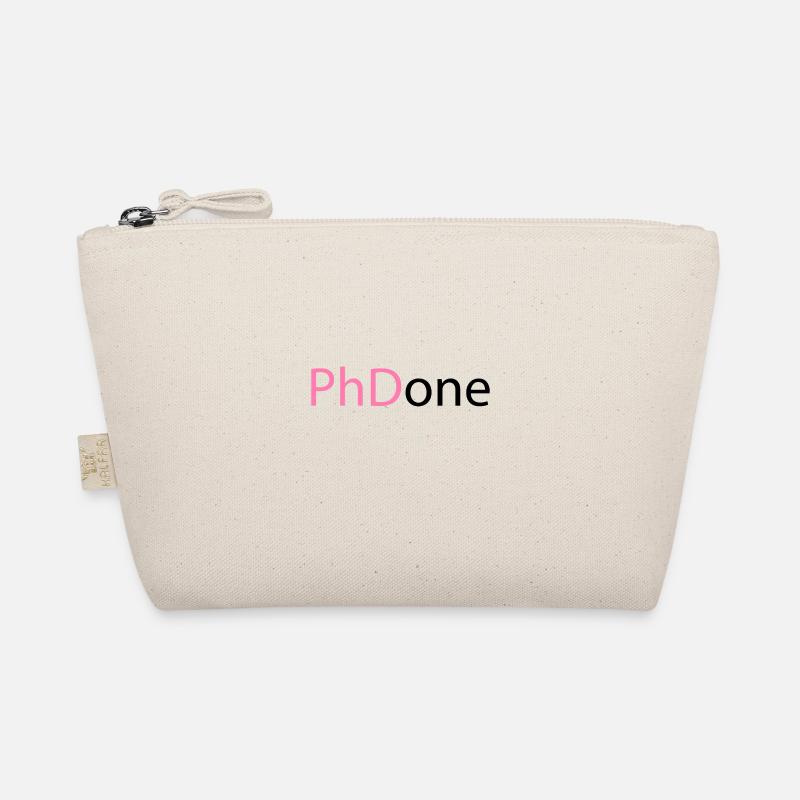PhD Done Phd Abschluss Geschenk - Bio-Täschchen - Natur