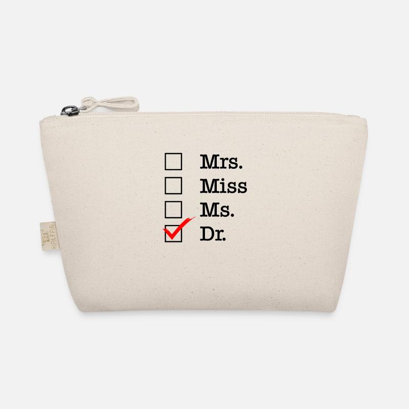 Mrs Miss Ms Dr Doktor phd Abschluss Geschenk - Bio-Täschchen - Natur