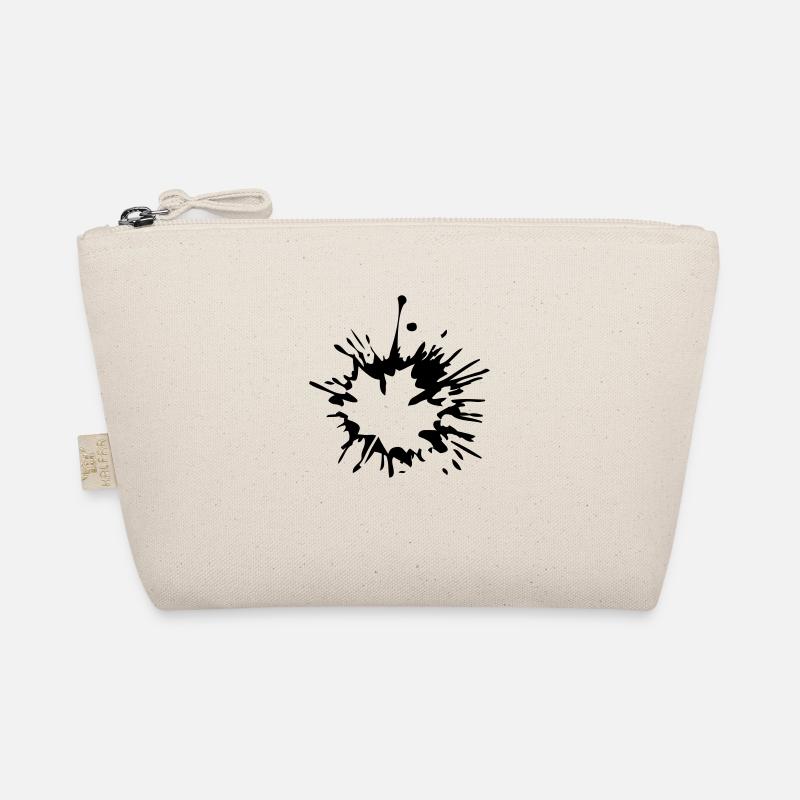 blobs drops color splash maple leaf autumn wi Organic Pouch