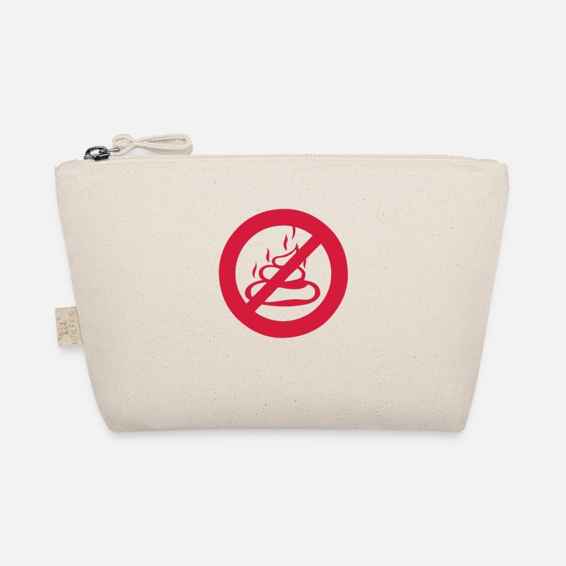 not allowed sign take a dump Pooh shit Organic Pouch