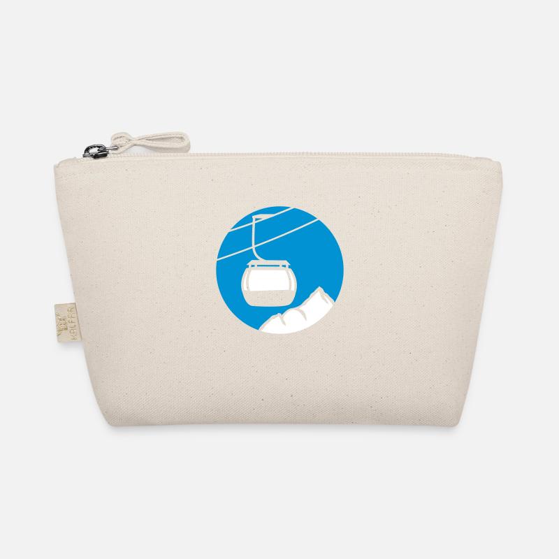 berge kreis rund logo schwebebahn eine einzelne go Bio-Täschchen