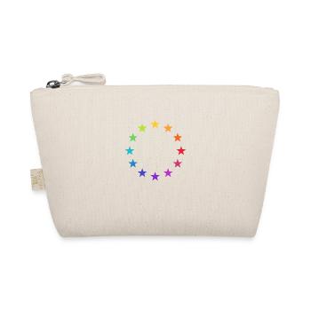 Rainbow Europe Stars, colorful EU, color, - Organic Pouch - nature - Front