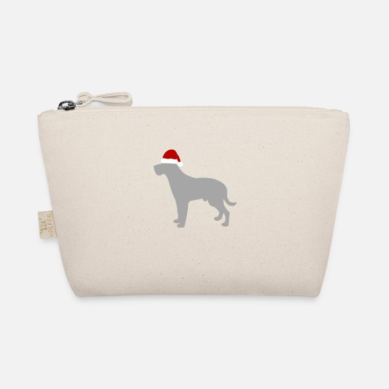 Weihnachtshund - Bio-Täschchen - Natur