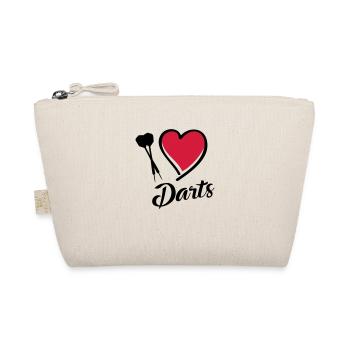 darts i love - Bio-Täschchen - Natur - Vorne