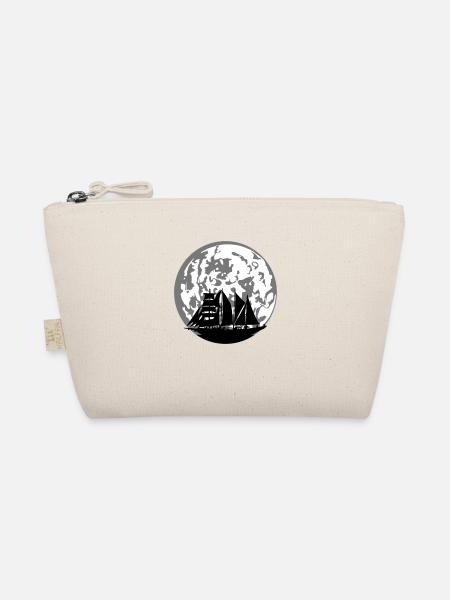 Silhouette de lune voilier - Trousse biologique - nature