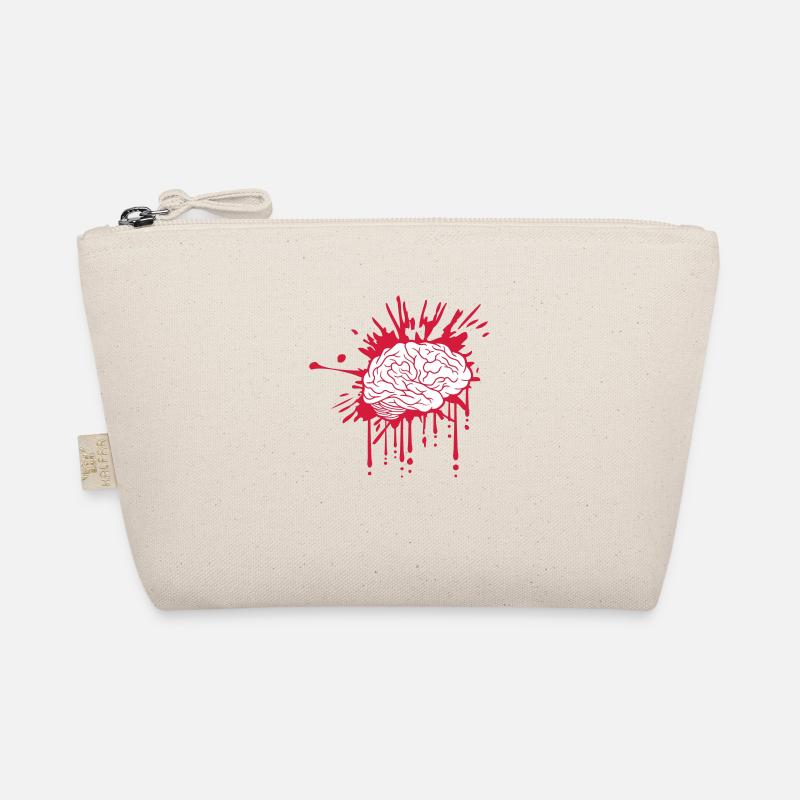 Bloody brain design Organic Pouch