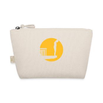 Swimming pool diving tower boy - Organic Pouch - nature - Front
