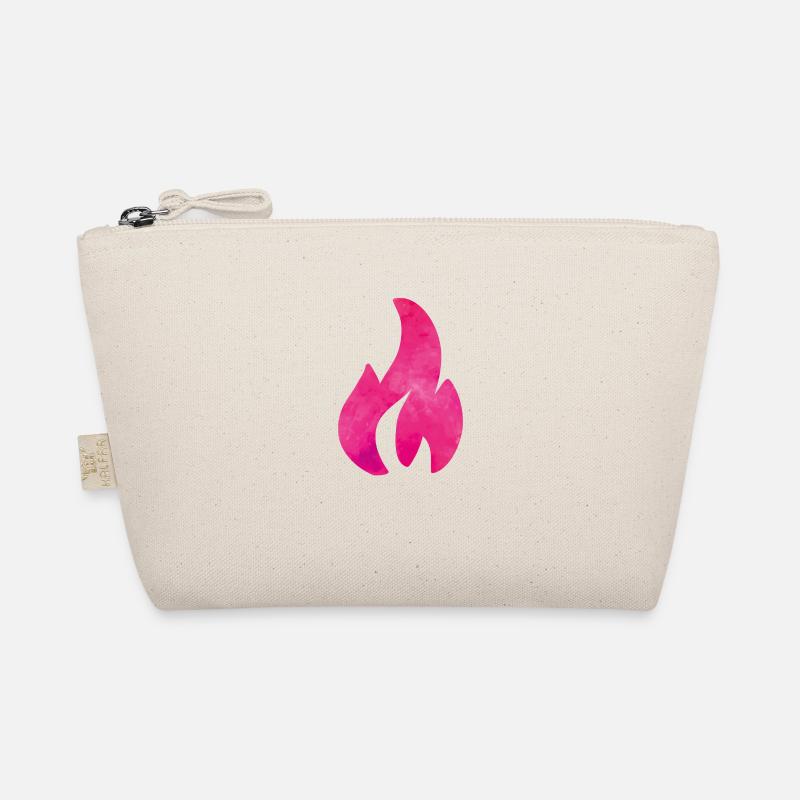 flamme feuer pink Bio-Täschchen