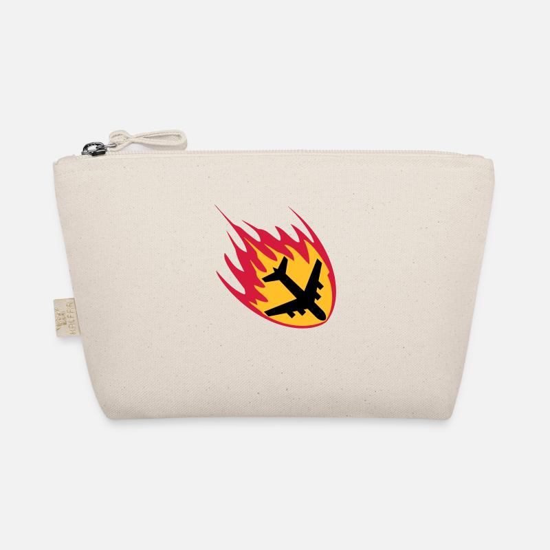 fire flames burn crash crash crash landing acciden Organic Pouch