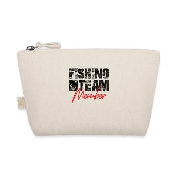 fishing team member design - Bio-Täschchen - Natur - Vorne