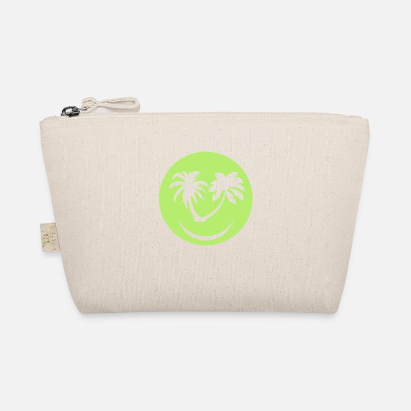 palm smiley smile smile - Organic Pouch - nature